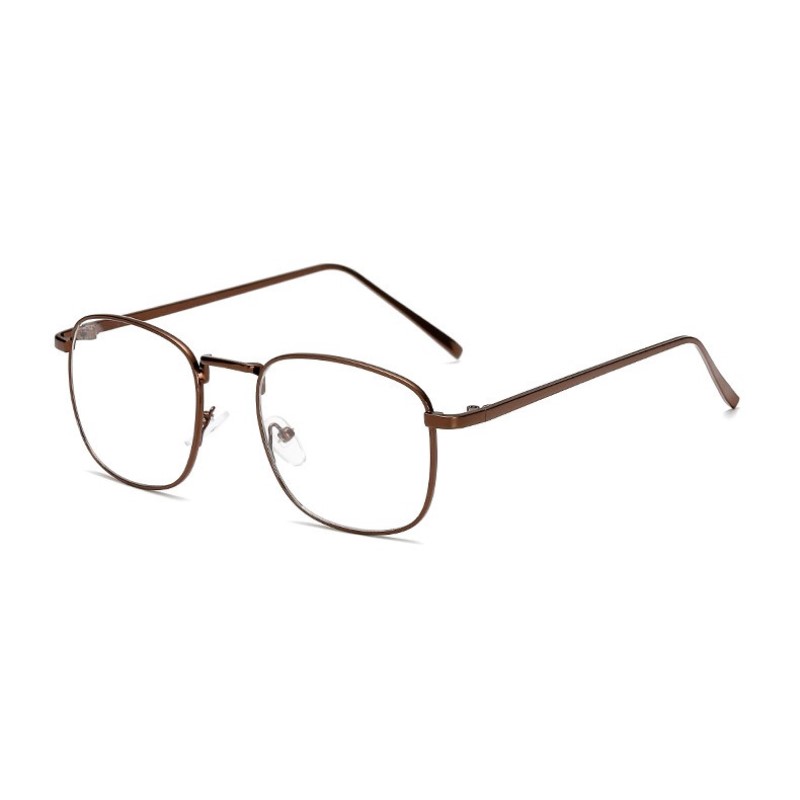gafas con montura metálica clásicas Retro elegantes para mujer, gafas de de , gafas cuadradas Unisex transparentes: 3004-4
