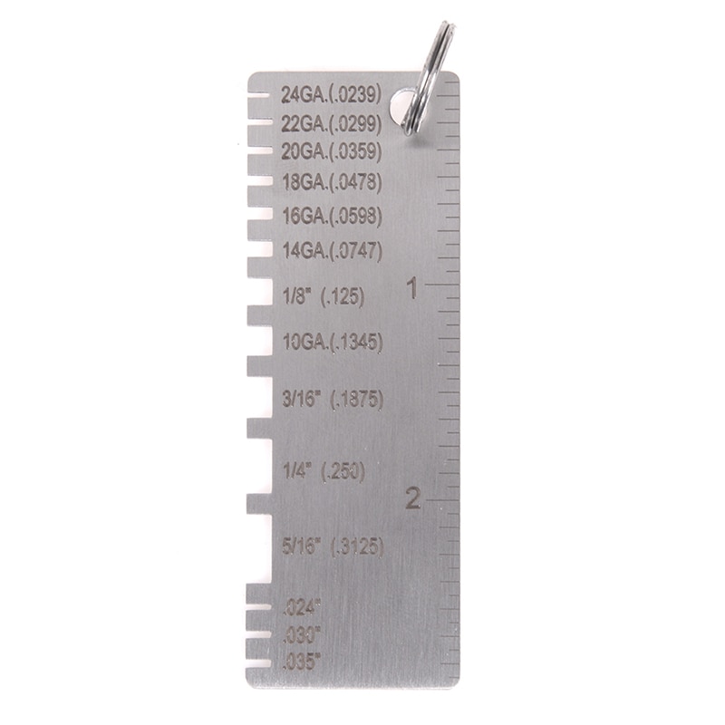 Stainless Steel Wire Gauge Thickness Measuring Tool Wire/sheet Metal Gage Measurement Useful Multifuntional Tool