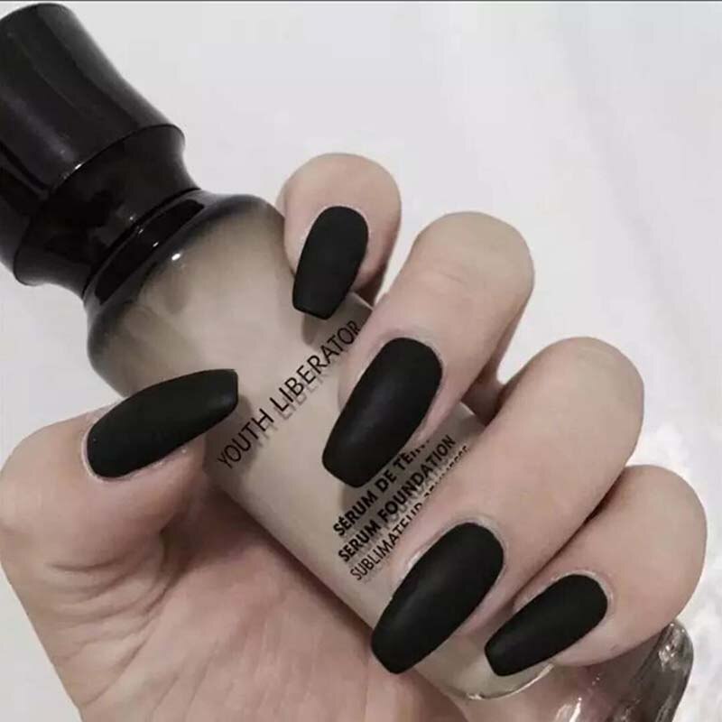 24 pièces/ensemble Dollar signe faux ongles détachable blanc pointu faux ongles décoration Nail Art outils presse sur faux ongles avec de la colle: JP820-Y10-B1