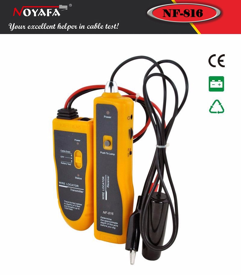 Underground Wire Locator RJ11 RJ45 Cat5 Cat6 Cable Detection Instrument Circuit UTP FTP LAN Network Wire Tracker Tester Finder