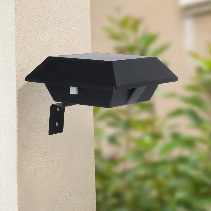 Outdoor LED Solar Street Light Security Flood Light, Waterproof White / Warm 12 LEDs Auto On/Off Dusk to Dawn, for Patio, Door