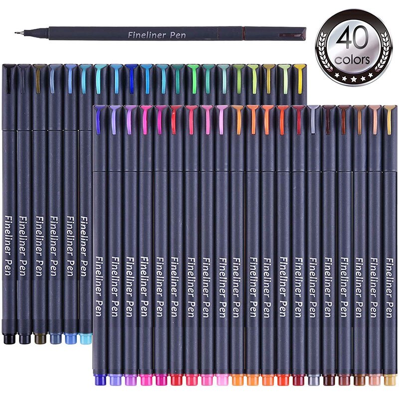 Fineliner Pen Felt Tip Sketching Anime Artist Illustration Technical Marker Watercolor Drawing Fineliner Pen Set