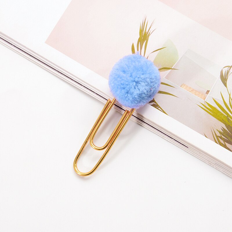 10 pièces/paquet cochon signet dessin animé Kawaii rouleau queue cochon Mini mignon trombone fille bricolage main compte petite broche fournitures de bureau: 10Pcs Blue