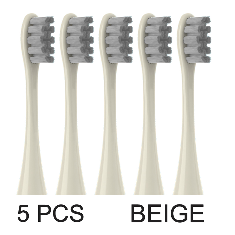 Cabezales de repuesto para cepillo de dientes eléctrico sónico Oclean X PRO Elite/Flow/F1/One/X/All Series DuPont, cerdas suaves azules y verdes: Gris