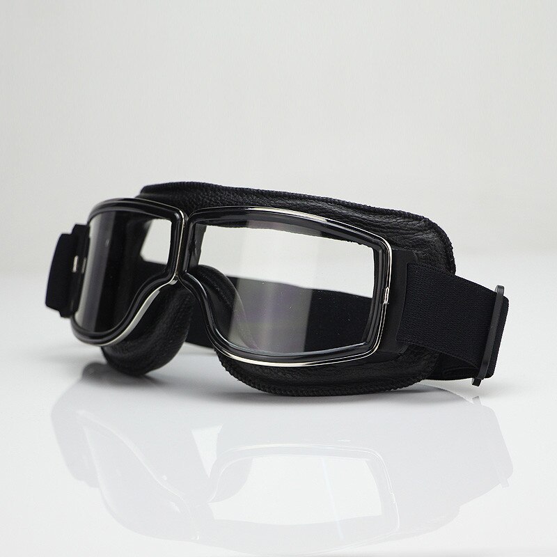 Newest Style Leather Goggles Vintage Motorcycle Goggles Vintage Motorcycle Goggles Retro Jet Helmet Glasses