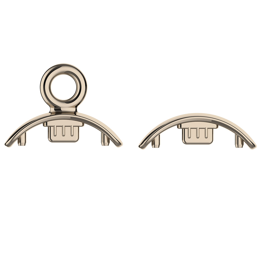 Metal Necklace for Xiaomi Mi Band 8 Pendant Chain Buckle Connection for Xiaomi Mi Band 8 Hanging Metal Chain Neck Bracelet Strap: Khaki