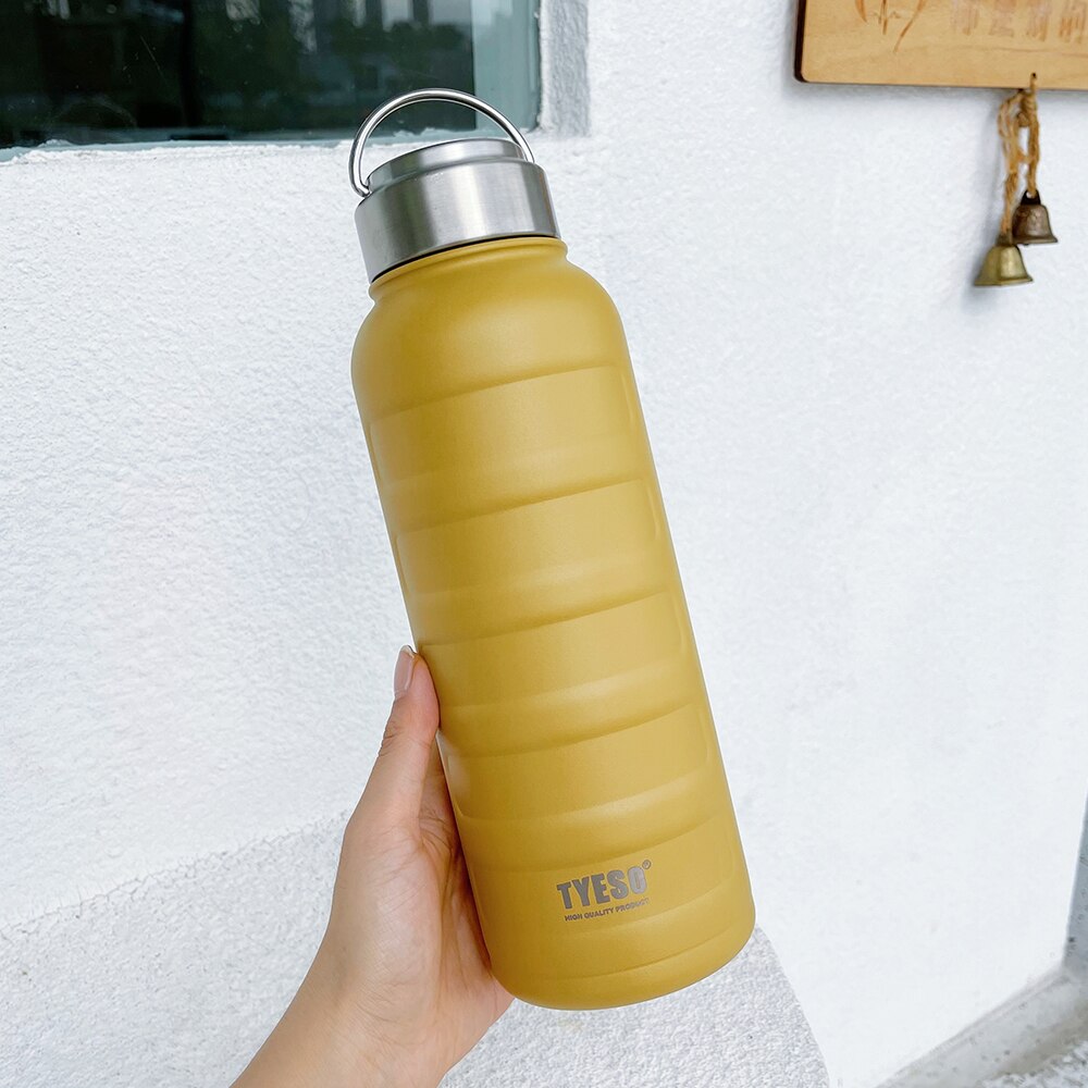 750ml/1000ml podwójny kubek termiczny ze stali nierdzewnej przenośny termos sportowy kreatywny kubek termiczny o dużej pojemności