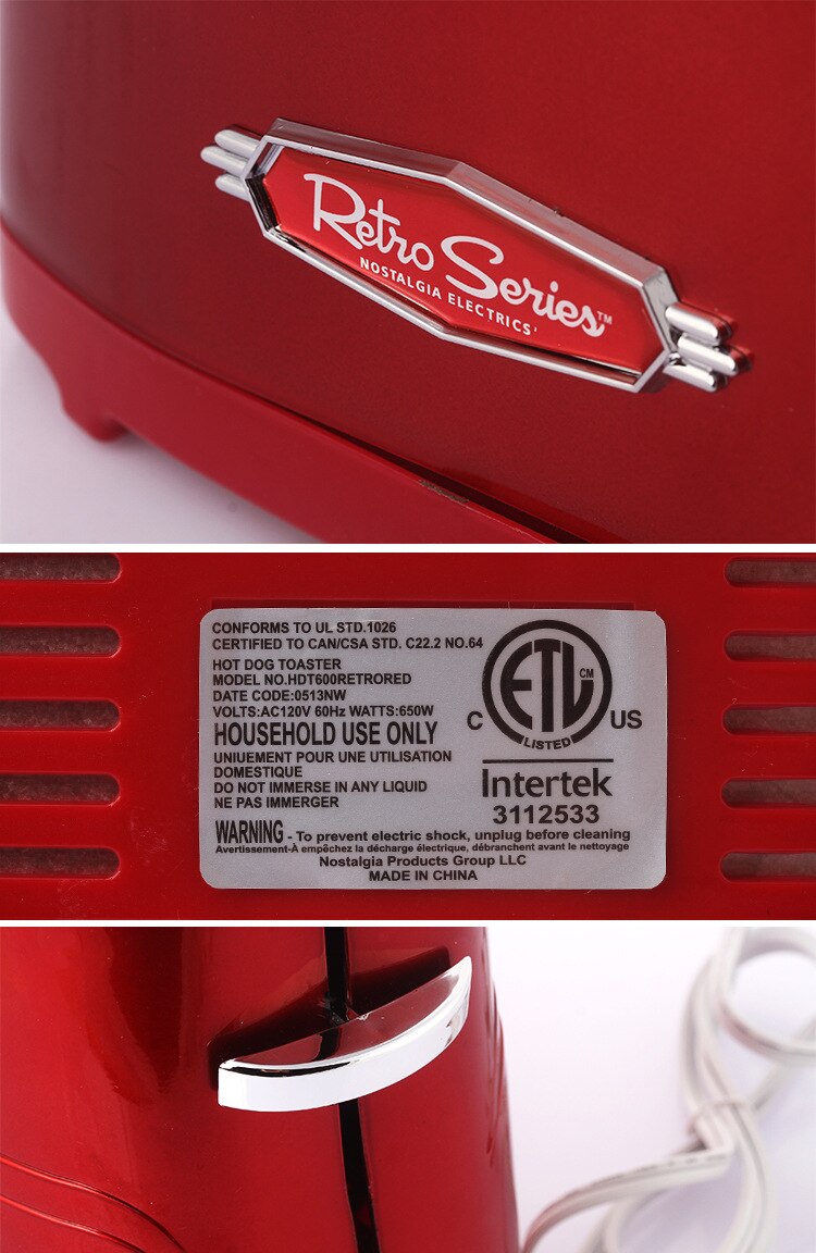 Household Dog Toaster Automatic Breakfast Bread Making Machine American Mini Sausage Maker Toasting Furnace 220V