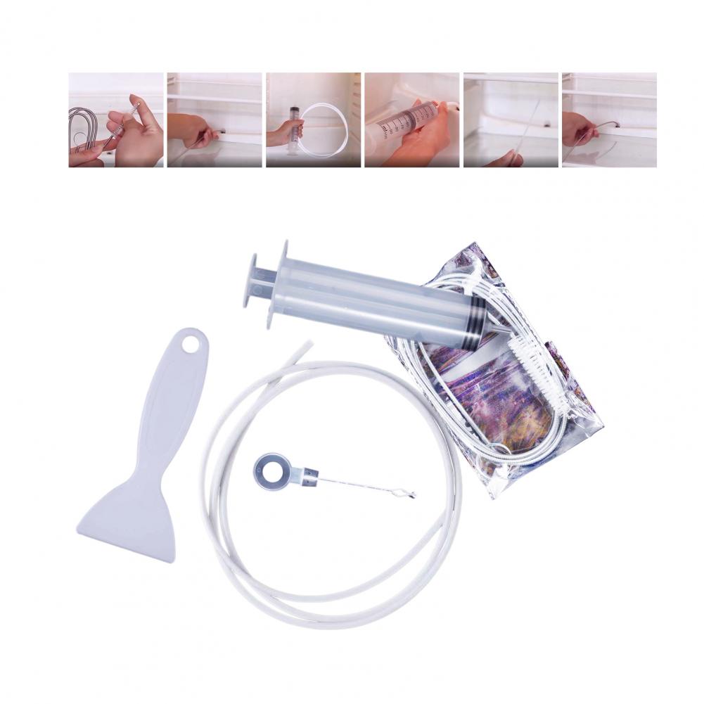 5Pcs/Set Refrigerator Scrub Brush Useful Fridge Drain Hole Cleaning Brush Long Refrigerator Cleaning Brush