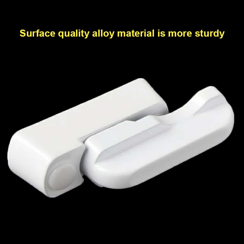 Plastic UPVC T-Shape Lock for Window Door Sash Jammers Extra Security Lock