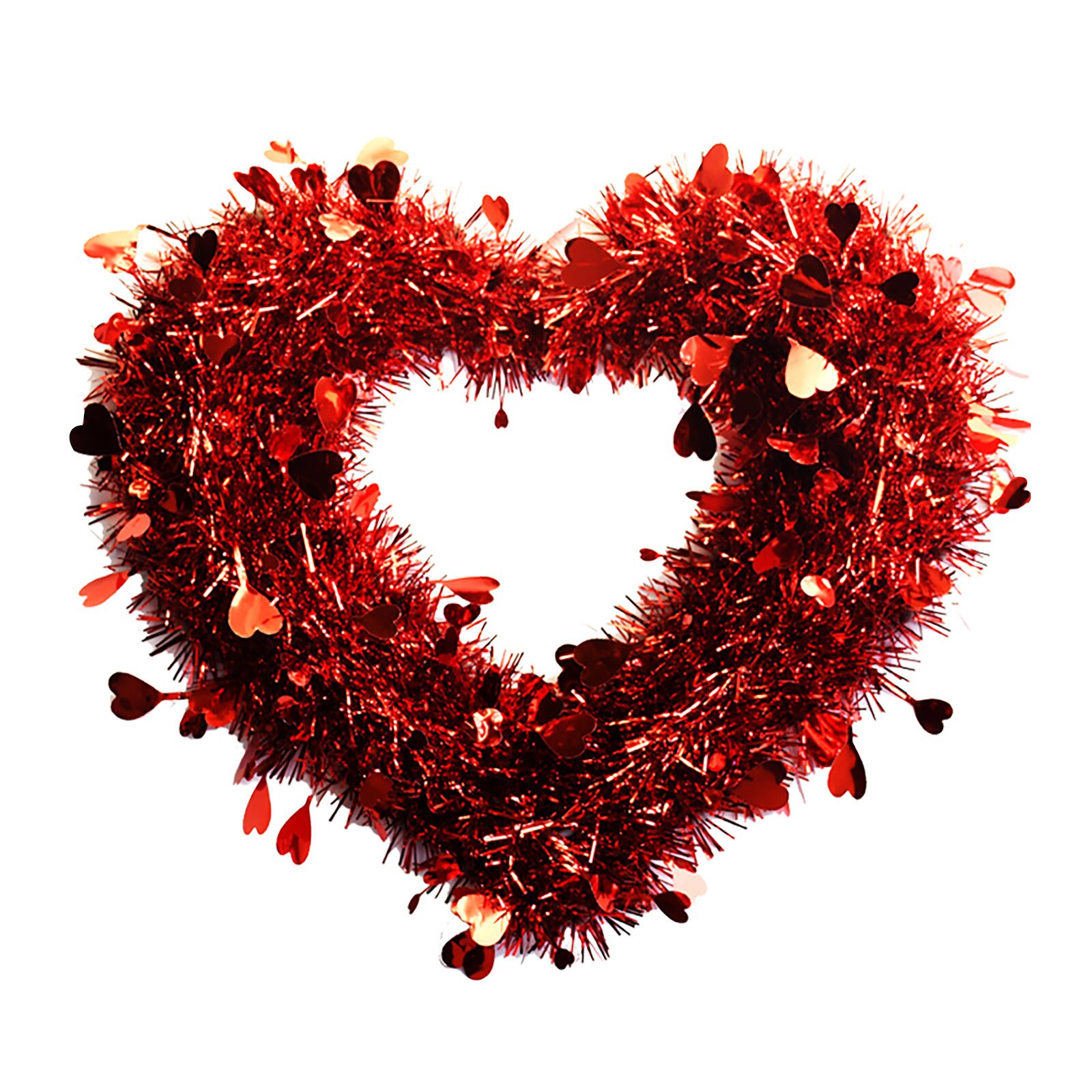 Valentine's Day Love Heart Shape Garland Wall Hanging Decoration Party Pendant Party Wedding Room Decoration Wreaths: A