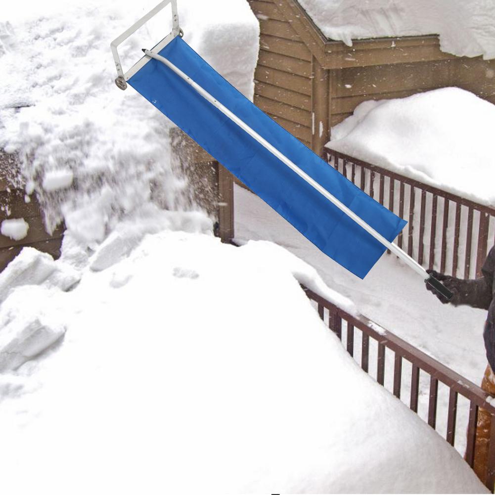 Roof Snow Shovel Telescopic Snow Shovel Long Handle Snow Rake Oxford Cloth Snow Scraper Snow Removal Shovel