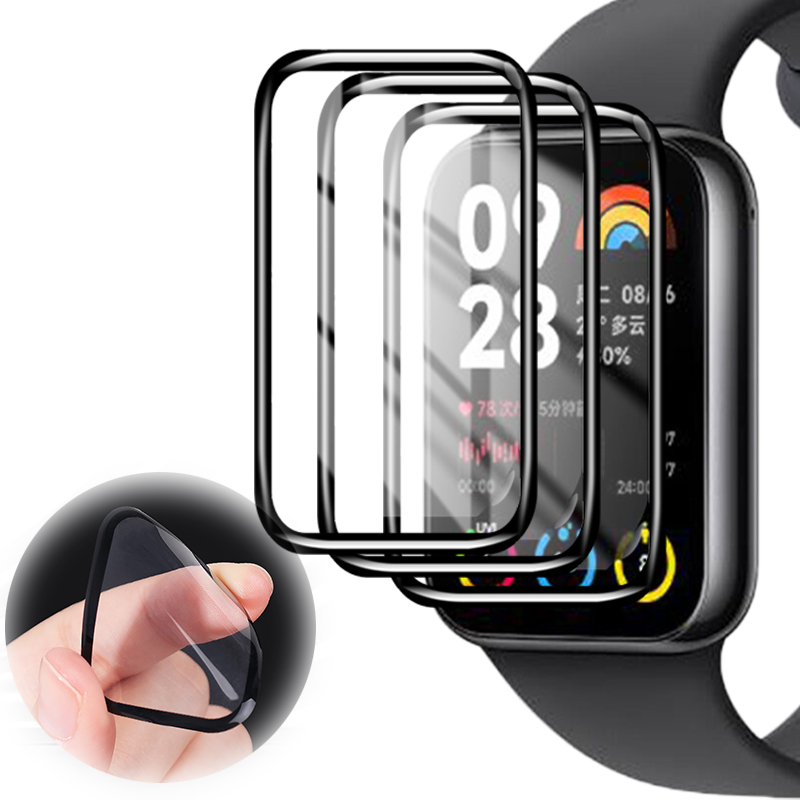3D gebogen schermbeschermer voor Xiaomi Mi Band 7 8 9 Pro Smartwatch HD Heldere beschermfolie niet glas voor Mi Band 9Pro 8Pro 7Pro