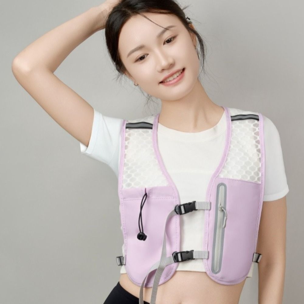 Breathable Hydration Running Vest Lightweight Non-Slip Bladder Chest Pack Reflective Waterproof Hydration Vest Sport Bag