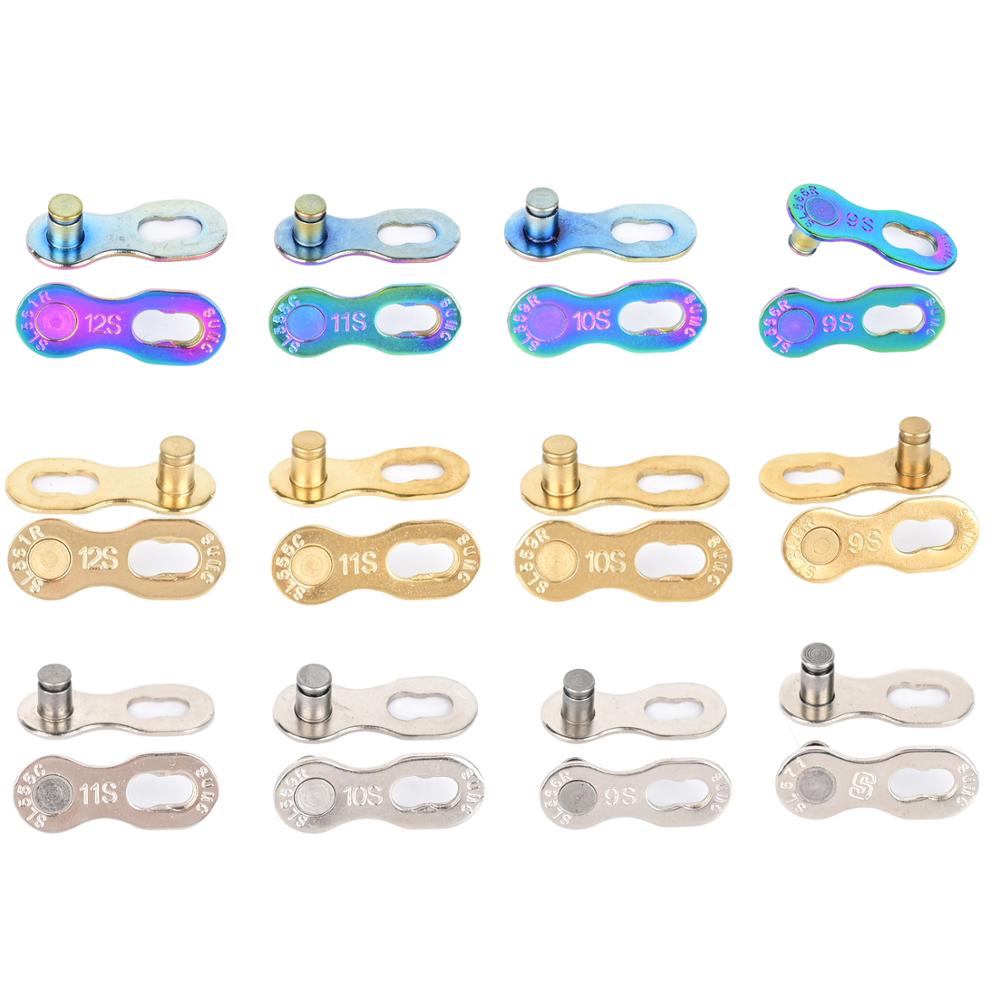 SUMC Bicycle Chain Missing Link Magic buckle 11 12 speed silver gold Chain Link 6/7/8s 9s 10s 11s 12S bicycle quick magic button