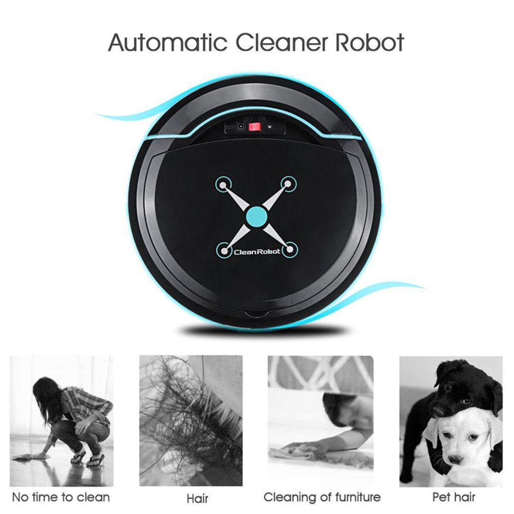 High Efficient Home Automatic Vacuum Smart Floor Cleaning Robot Auto Dust Cleaner Sweeper Mop for Household