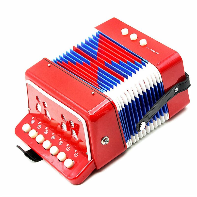 Acordeon addfoo mini små børn keyboard harmonika rytme pædagogisk band legetøj til børn musikinstrument keyboard 3 farver
