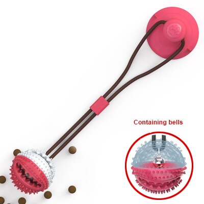 suction cup tug dog toy with Suction Cup Push Elastic Ropes Pet Tooth Cleaning Chewing Playing IQ Treat Puppy Cats Toys: Style B  1