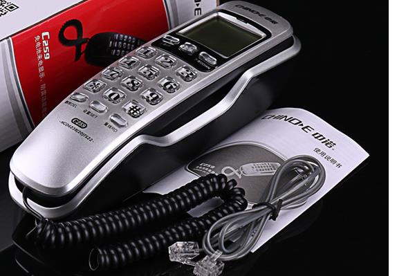 Mini Wall LCD Display Landline Telephone Home Office Hotel Incoming Caller ID wall-mounted bedside Mini Wall Telephone