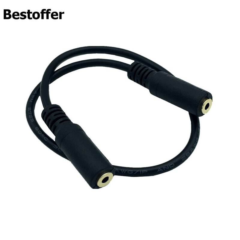 30Cm Dc 2.5Mm 3Pole Vrouwelijke Plug Aux Audio Trrs Adapter Converter Kabel