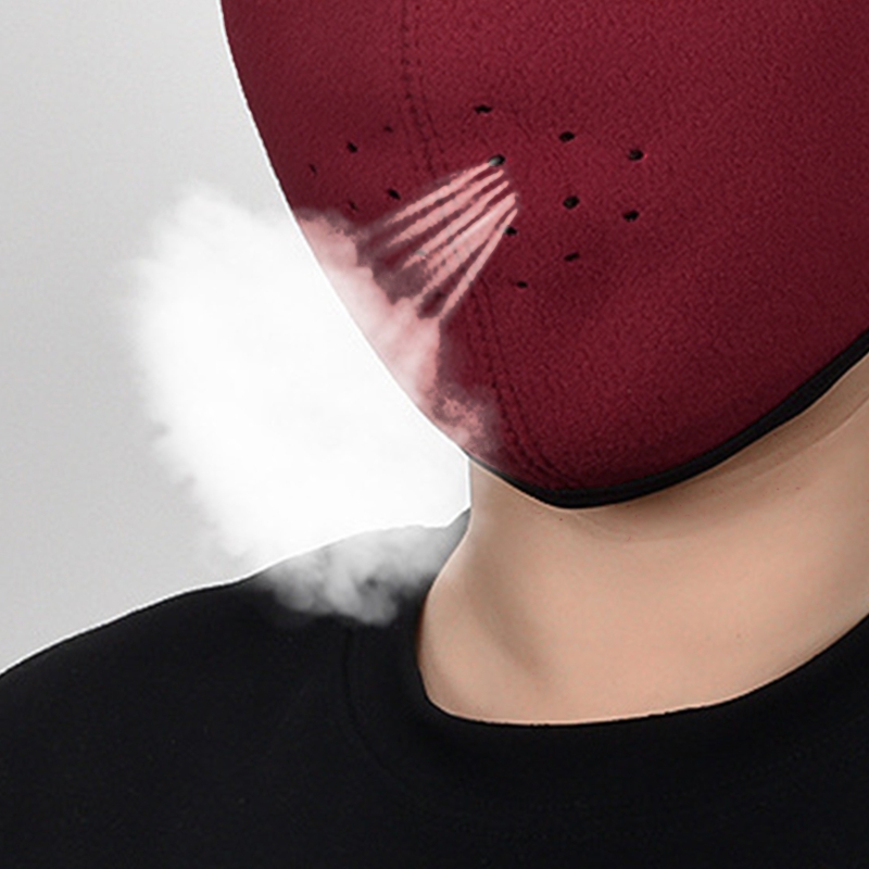 Mascarilla facial para deportes de invierno, máscara lavable para el cuello, antipolvo, a prueba de viento, con ganchos para las orejas, para ciclismo, al aire libre, clima frío,
