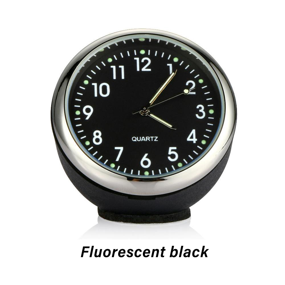 Bilklokke ornament bilklokke termometer hygrometer målermålere dekorasjon mini bildisplay klokke i biltilbehør: Oransje