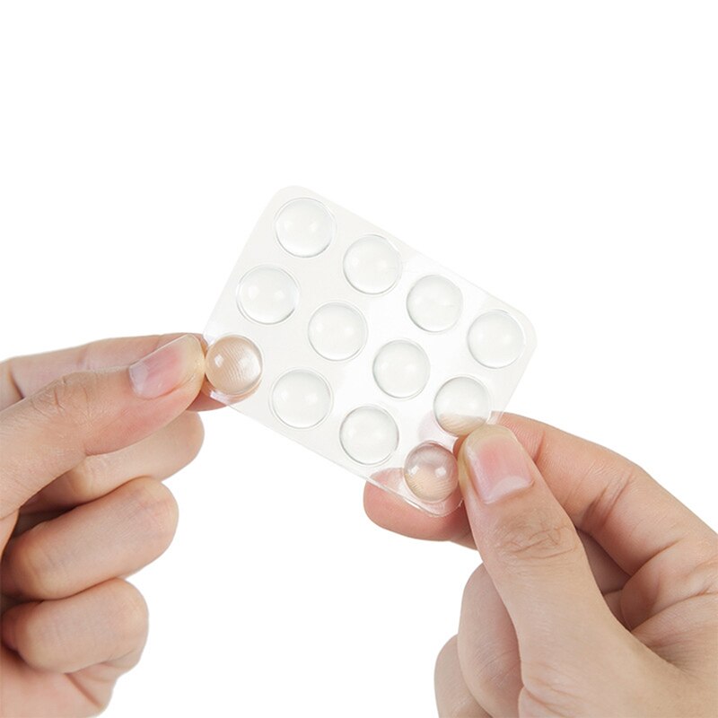 24 Stks/set Transparant Siliconen Anti Slip Schokdemper Zachte Kussen Voor Closestool Meubels Accessoires