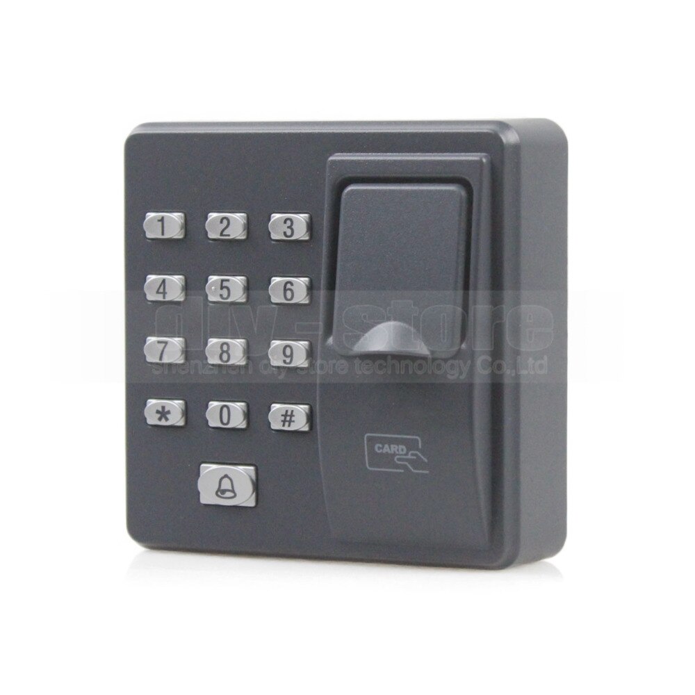 DIYSECUR Biometric Fingerprint Access Control Machine Digital Electric RFID Reader Code Password Keypad System for Door Lock