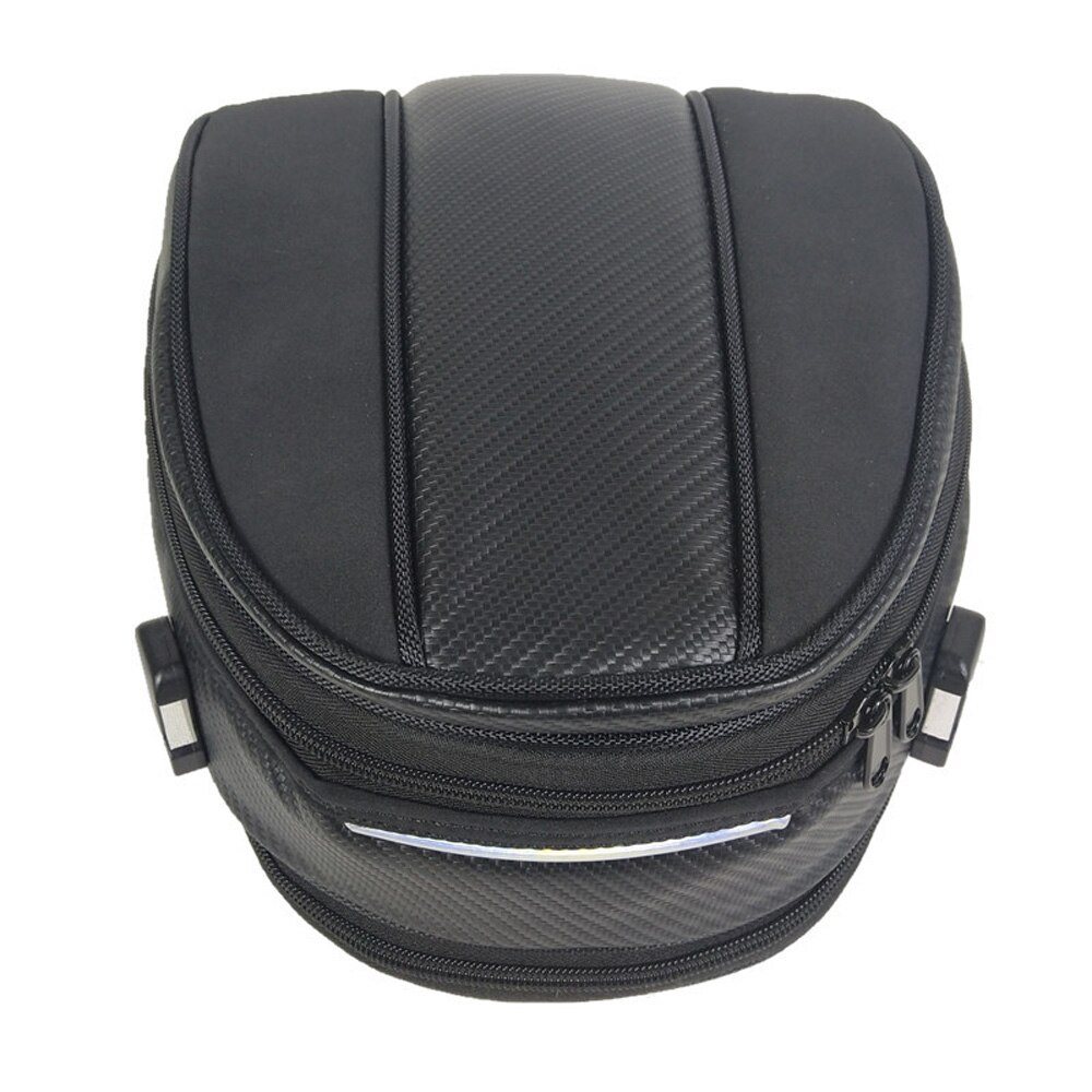 Bolsa de asiento de tela Oxford 30x24x8-15CM 1 ud. Organizador negro de repuesto para motocicleta