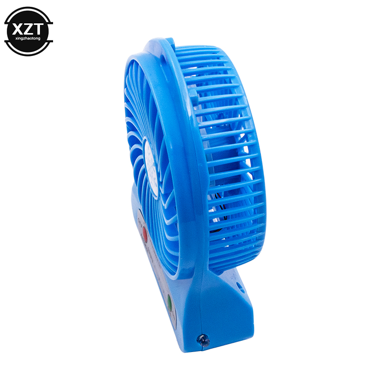 tragbare Mini USB Fan LED Licht Luftkühler Kleine Schreibtisch 18650 Batterie Fan für PC Laptop Lüfter ventilador