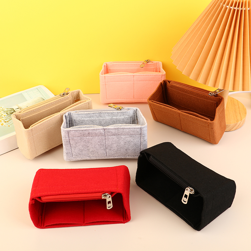 1 Stück Liner Tasche Filz Stoff machen-hoch Tasche Unterstützung Filz Einsatz Tasche passt für Handtasche Reise tragbare Einsatz Geldbörse Aufbewahrung tasche Organizer