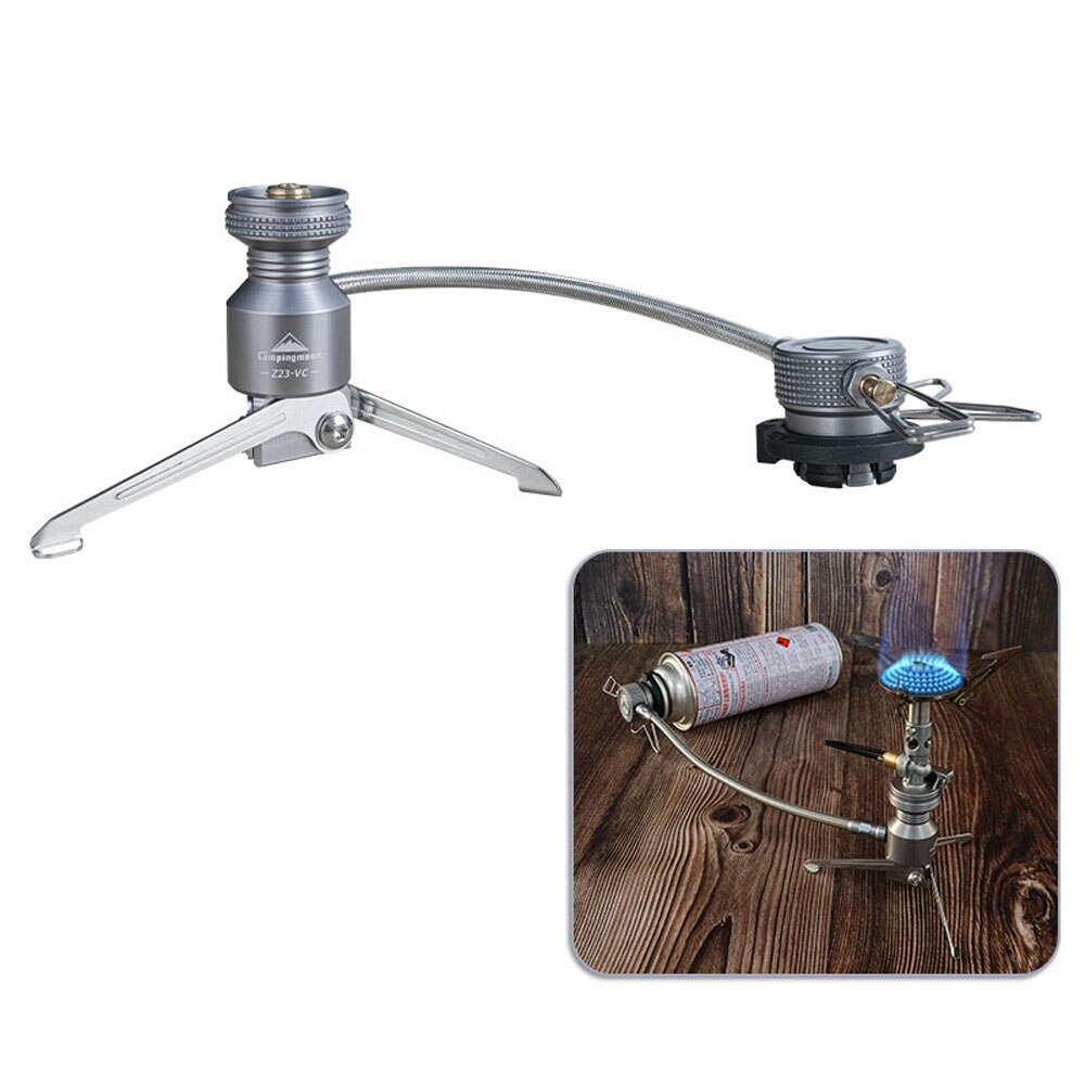 CAMPINGMOON Z23-VC gas da campeggio stufe connettore attrezzatura da campeggio treppiede butane adattatore per scatola metallica bombole di gas