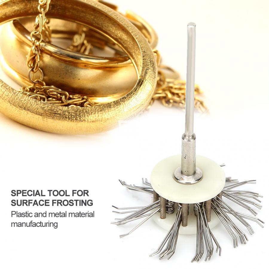 Texturing Matt Brush Wire Brush Jewelry Making Tool with 2.35mm Handle Wire Dia Texturing Matt Brush for Jewelry