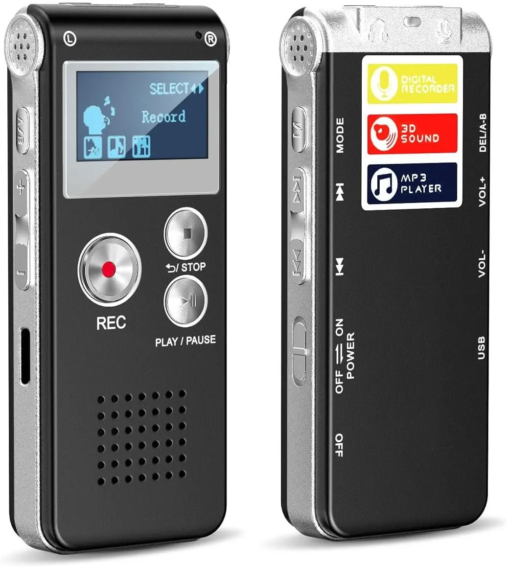 and user-friendly digital recorder, supporting up to 1536kbps. Mini recorder upgraded to MP3 and USB, with playback functi