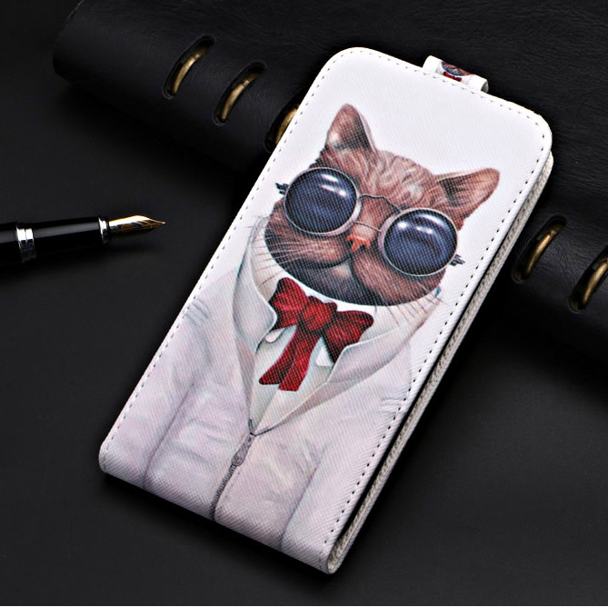 Business Vintage Flip Case For Digma LINX Base 4G Case 100% Special Cover PU and Down Plain Cute phone bag: Mr.cat