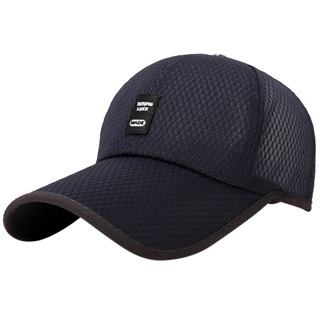 homme grand os grande taille chapeau casquette mâle automne et hiver laine feutre Snapback chapeau hommes grandes tailles casquettes de Baseball: Dark Blue