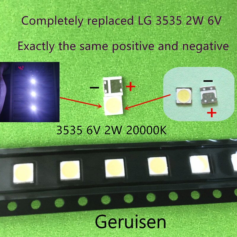 VOOR LCD TV reparatie LG led TV backlight strip verlichting met light-emitting diode 3535 SMD LED kralen 6V