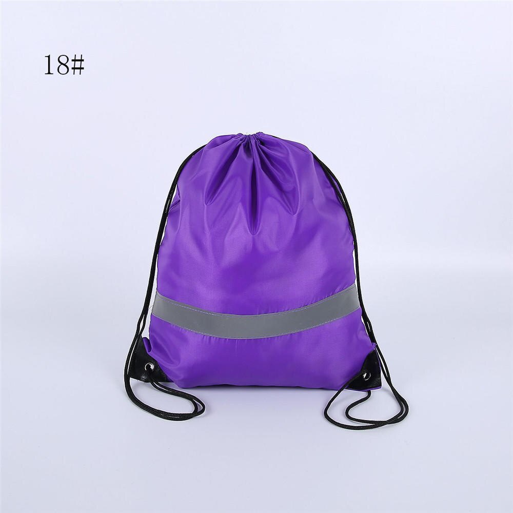 Zaino in nylon con coulisse zaino scuola di nuoto kit PE zaino per studenti sport impermeabile palestra viaggiare bambini adulti fitness: 18