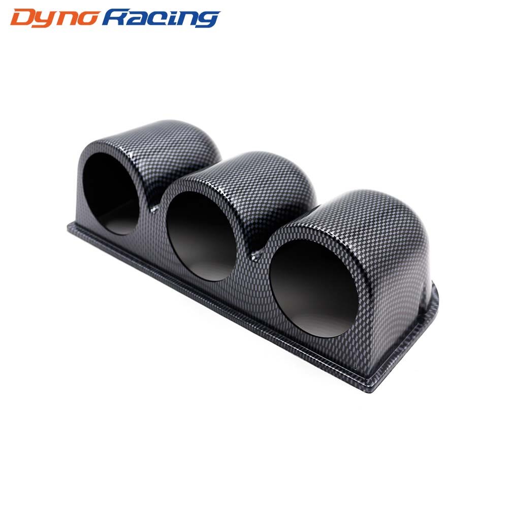 Car meter holder 2" 52mm Carbon Black Triple Dash mount gauge pod Car meter pod Gauge holder YC100212