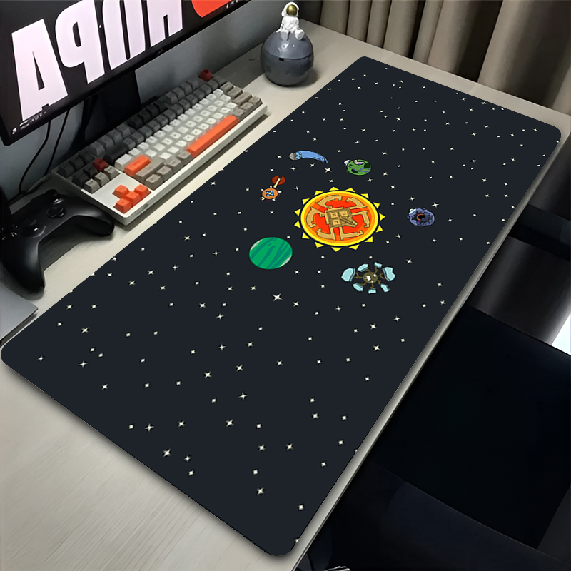 Mouse Pad XXL Anime Gamer Outer Wilds Mousepad Laptop Universe Space Solar System HD Desk Mat PC Gaming Accessories Keyboard Pad