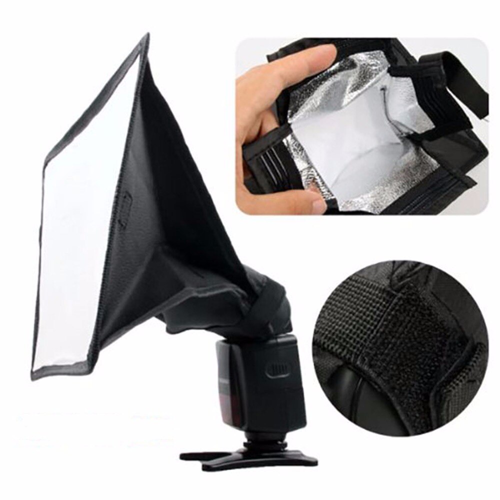 Draagbare 20x30 cm 20 cm x 30 cm flash diffuser softbox softbox voor canon nikon