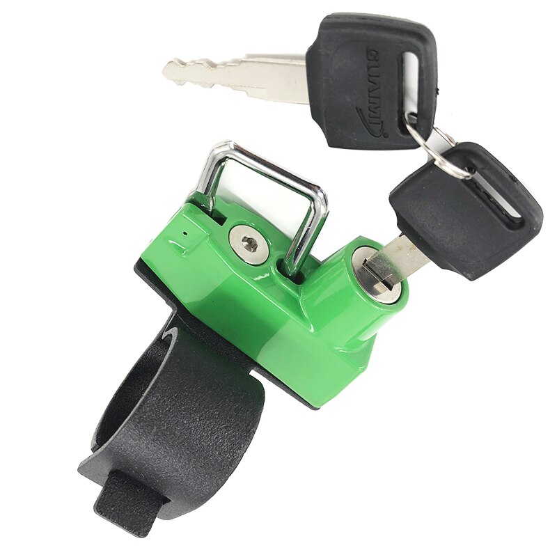 Motorcycle Helmet Lock Kit Aluminum with 2 Keys For BMW F650GS 650GS F700GS 700GS F800GS 800GS 2004: Green