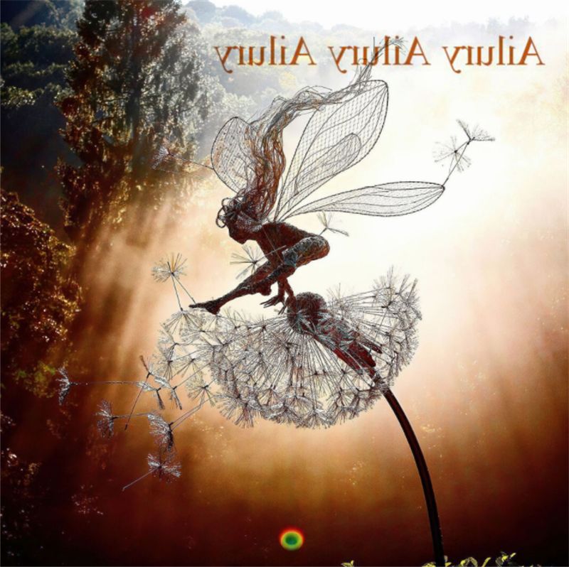 Bloem Fee Dansen Met Paardebloem Creatieve Ambachten, Robin Witte Zijde Fairy Sculptuur, Tuin Metalen Ambachten