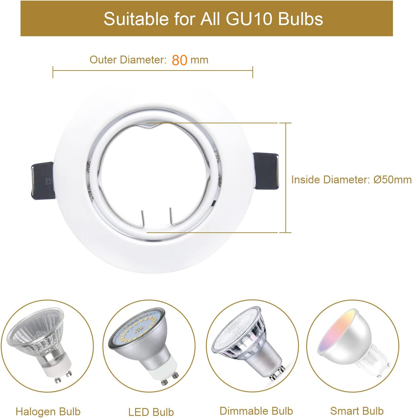 LED Downlights Frame Ronde Armatuur Verstelbare Downlight Led Houders Uitsparing voor MR16 GU10 Lamphouder Inbouw LED Spot Light