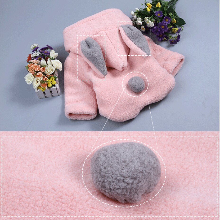 Mudipanda Baby Meisje Winter Jas Mode Wollen Jas Cartoon Konijn Oren Hooded Thicken Warm Lam Pluche Baby Uitloper