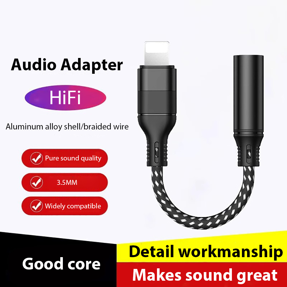 Adapter Naar 3.5mm Jack AUX Kabel Voor Apple iPhone 14 13 12 11 Pro Max Man-vrouw Adapter hoofdtelefoon Converter Audio Splitter