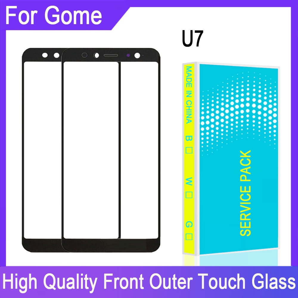 LCD Display Touch Panel Front Glass For Gome U7 Panel Front Outer Glass Touch Screen