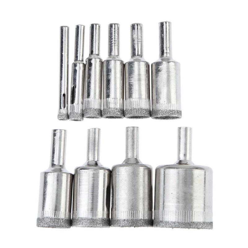 10 Pcs Diamond Drill Bit Set 6mm to 30mm Diamond T... – Grandado