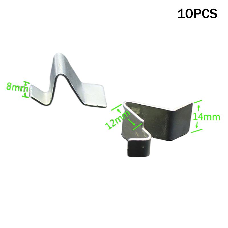 10 stuks robuuste metalen plankclips voor kasten, duurzame plankdragers voor archiefkasten, verstelbare plankclips: Zwart