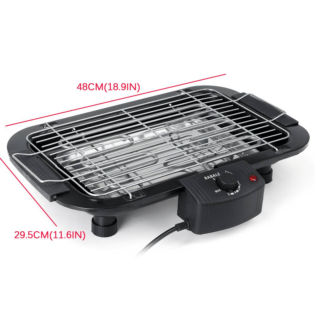 220V Niet Stok Temperatuurregeling Elektrische Bbq Teppanyaki Barbecue Grill Bakplaat Tafel Top Smeless Voor Outdoor Huishoudelijke Coing